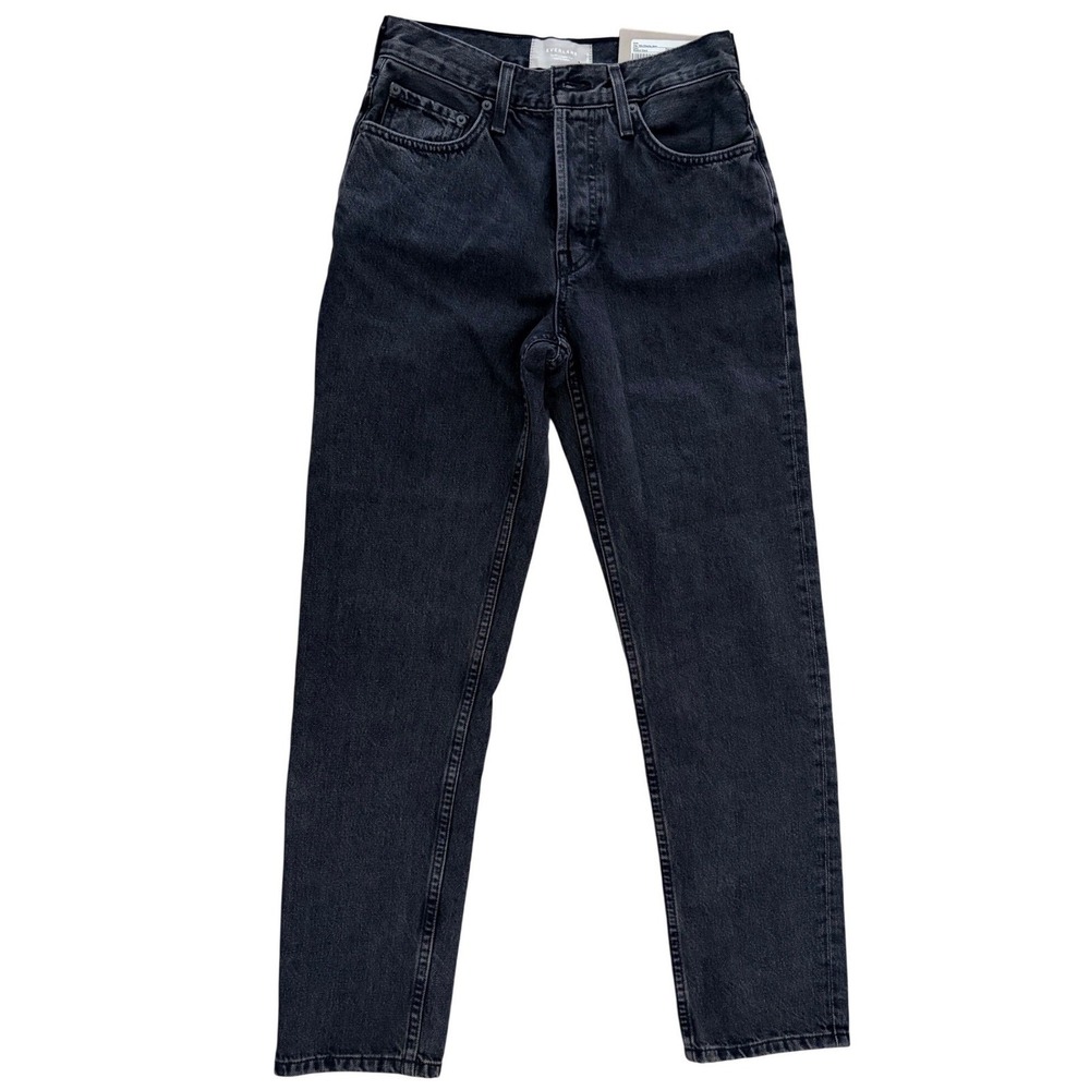 Everlane Jeans The 90s Cheeky Organic Cotton High Rise Washed Black 26 Regular - Picture 2 of 8